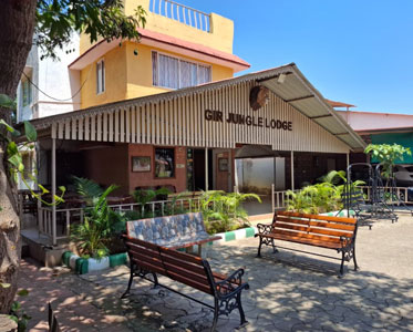 Gir Jungle Lodge hotel exterior – luxury resort in Sasan Gir