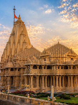 Somnath Temple – famous pilgrimage site near Gir National Park Gujarat
